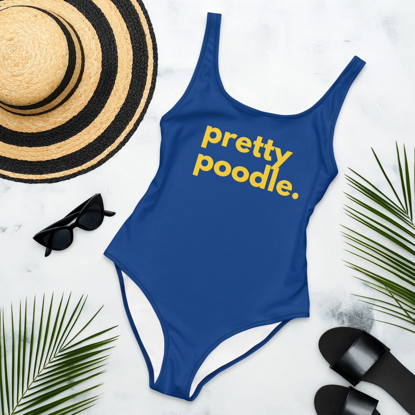 Pretty Poodle One-Piece Swimsuit