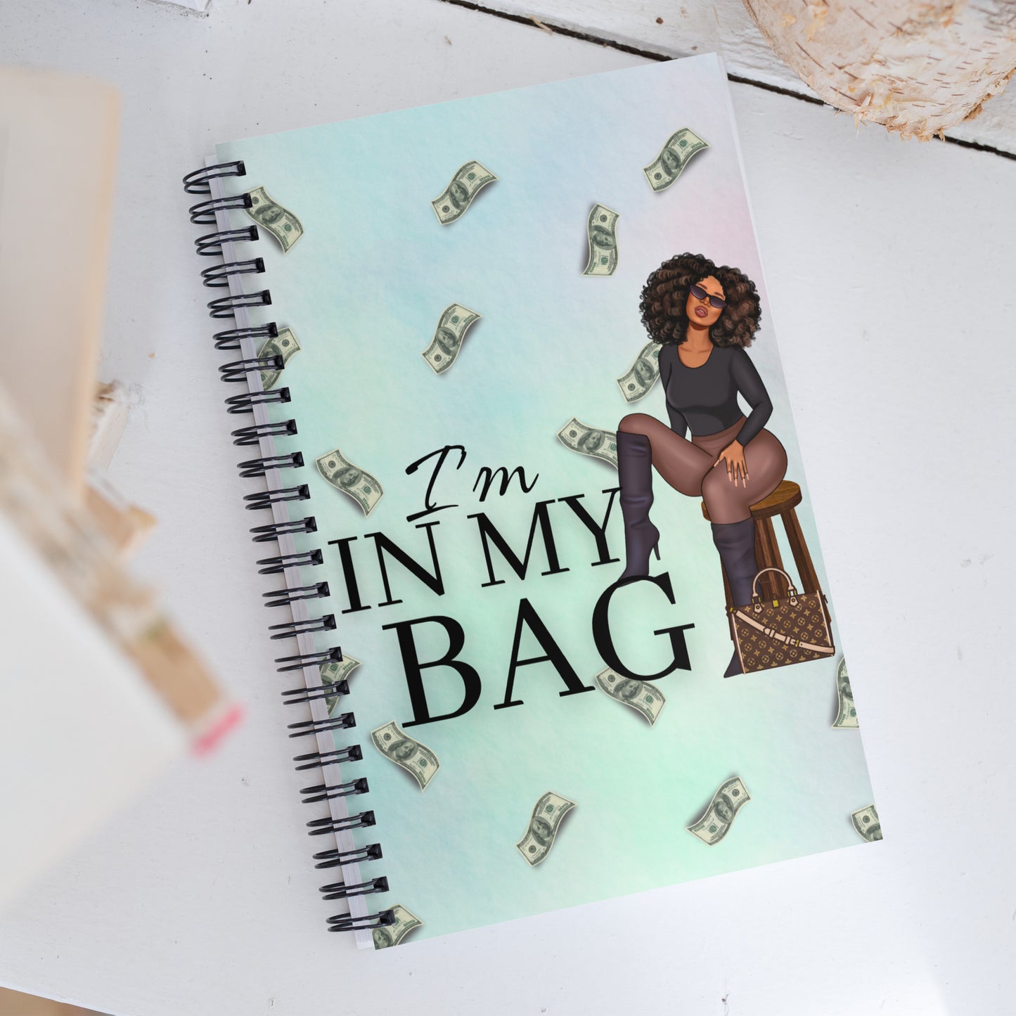 "In my Bag" Spiral notebook