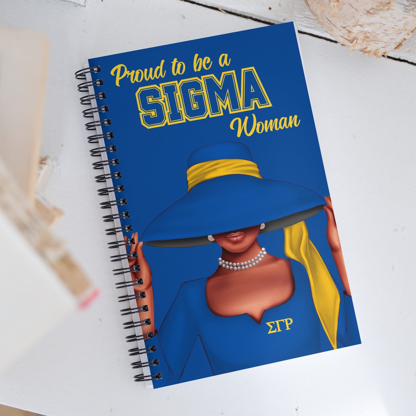 Proud to be a Sigma Woman Spiral notebook