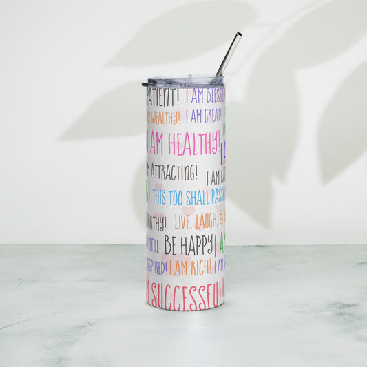 I am Affirmation Stainless steel tumbler