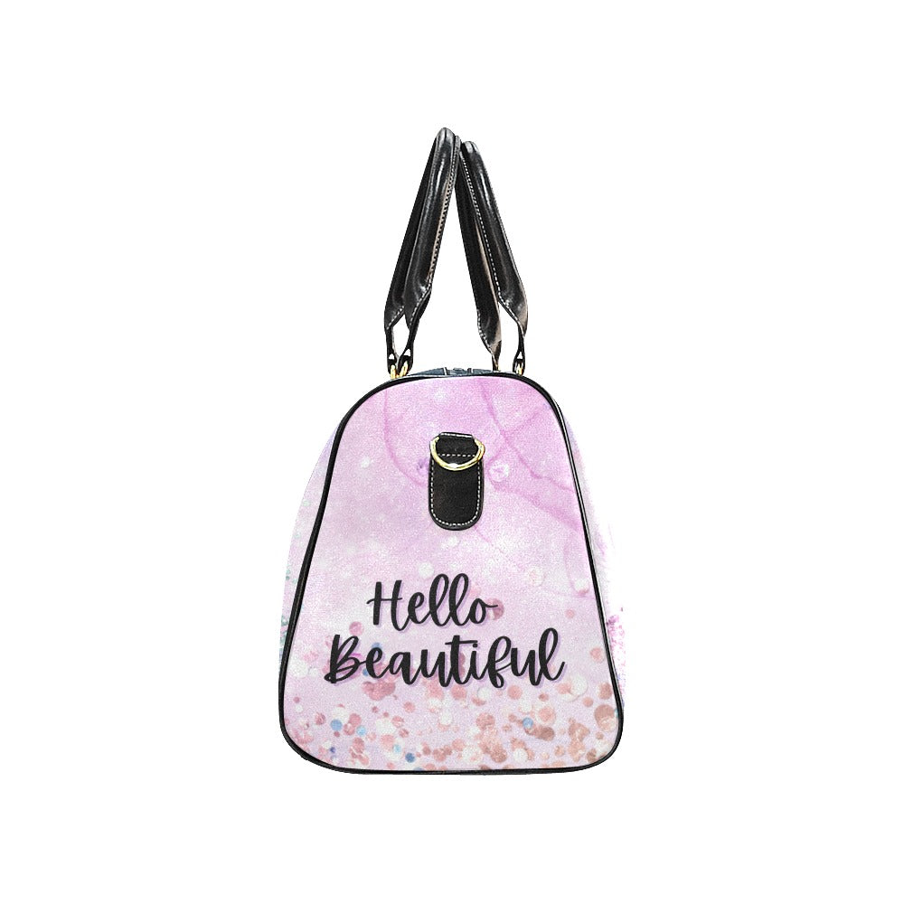 Hello Beautiful Travel Travel Bag (Black) (Model1639)