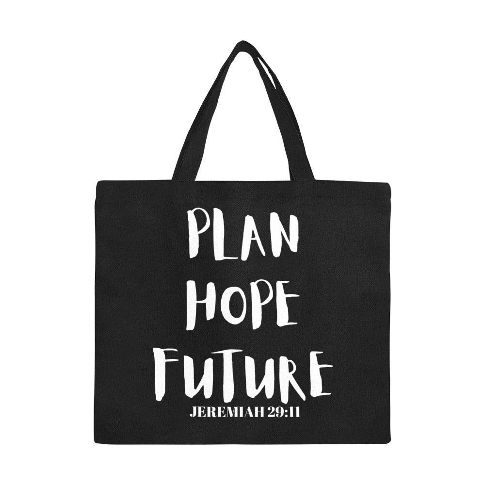 Plan hope future All Over Print Canvas Tote Bag(Model1699)(Large)