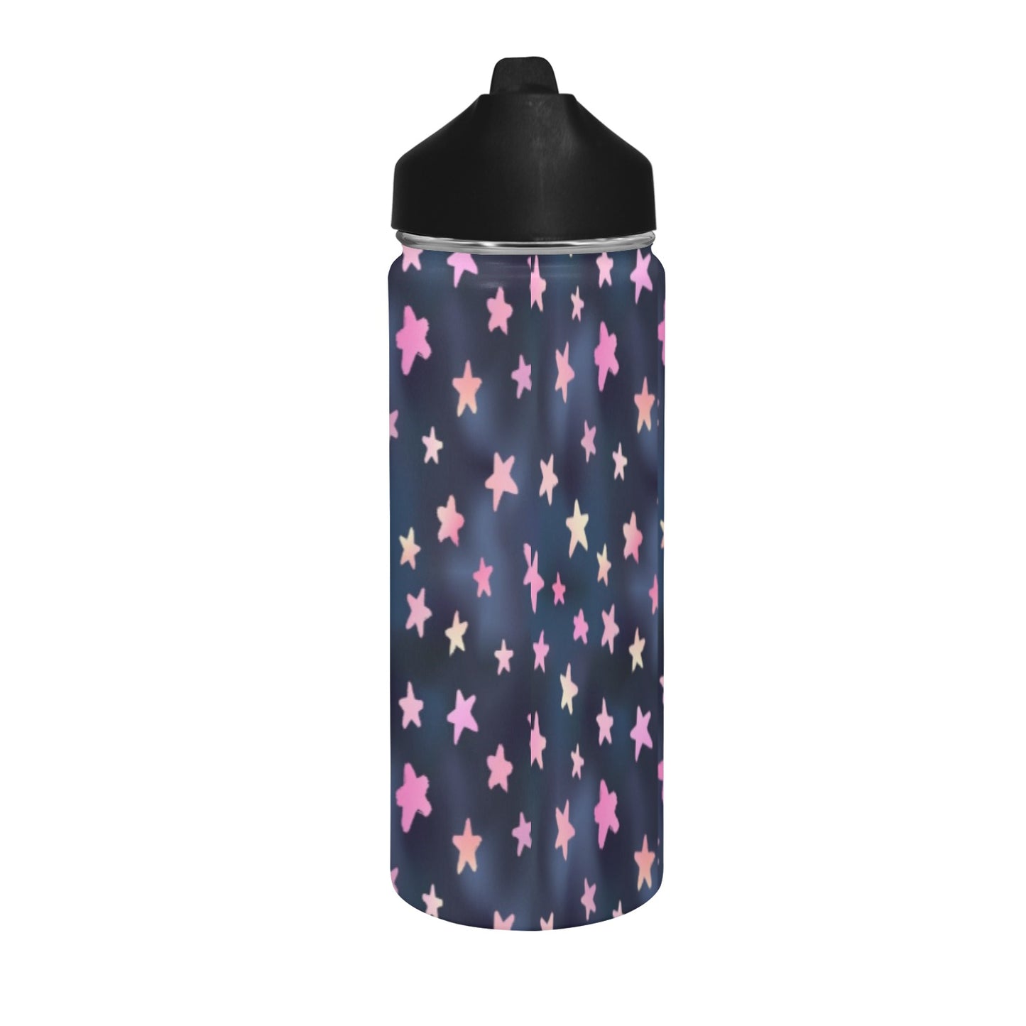 Stars Water bbottle Water Insulated Bottles With Straw Lid(18 OZ )