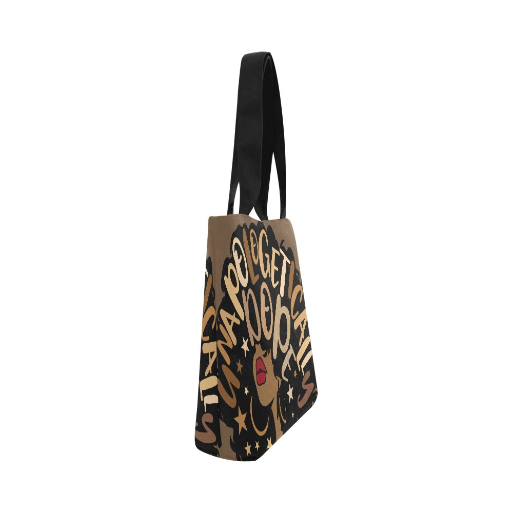 Dope- Brown canvas Tote Canvas Tote Bag (Model 1657)