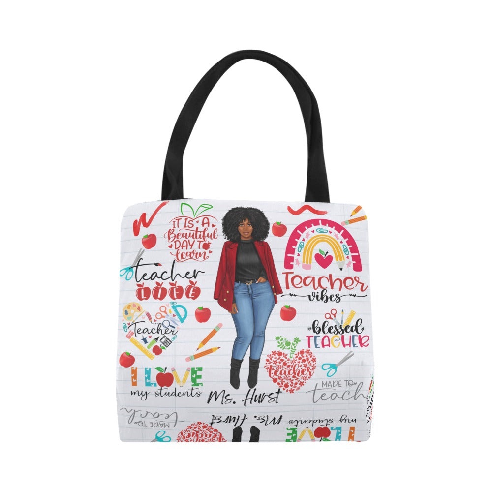 Teacher Grafitti canvas tote Canvas Tote Bag (Model 1657)