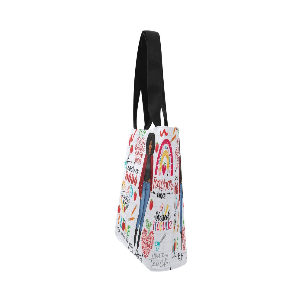 Teacher Grafitti canvas tote Canvas Tote Bag (Model 1657)