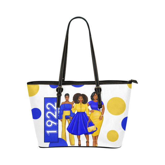 1922  Sigma Gamma Rho Leather Tote Leather Tote Bag