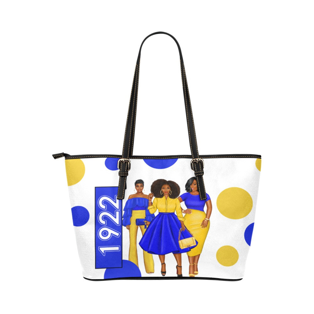 1922  Sigma Gamma Rho Leather Tote Leather Tote Bag