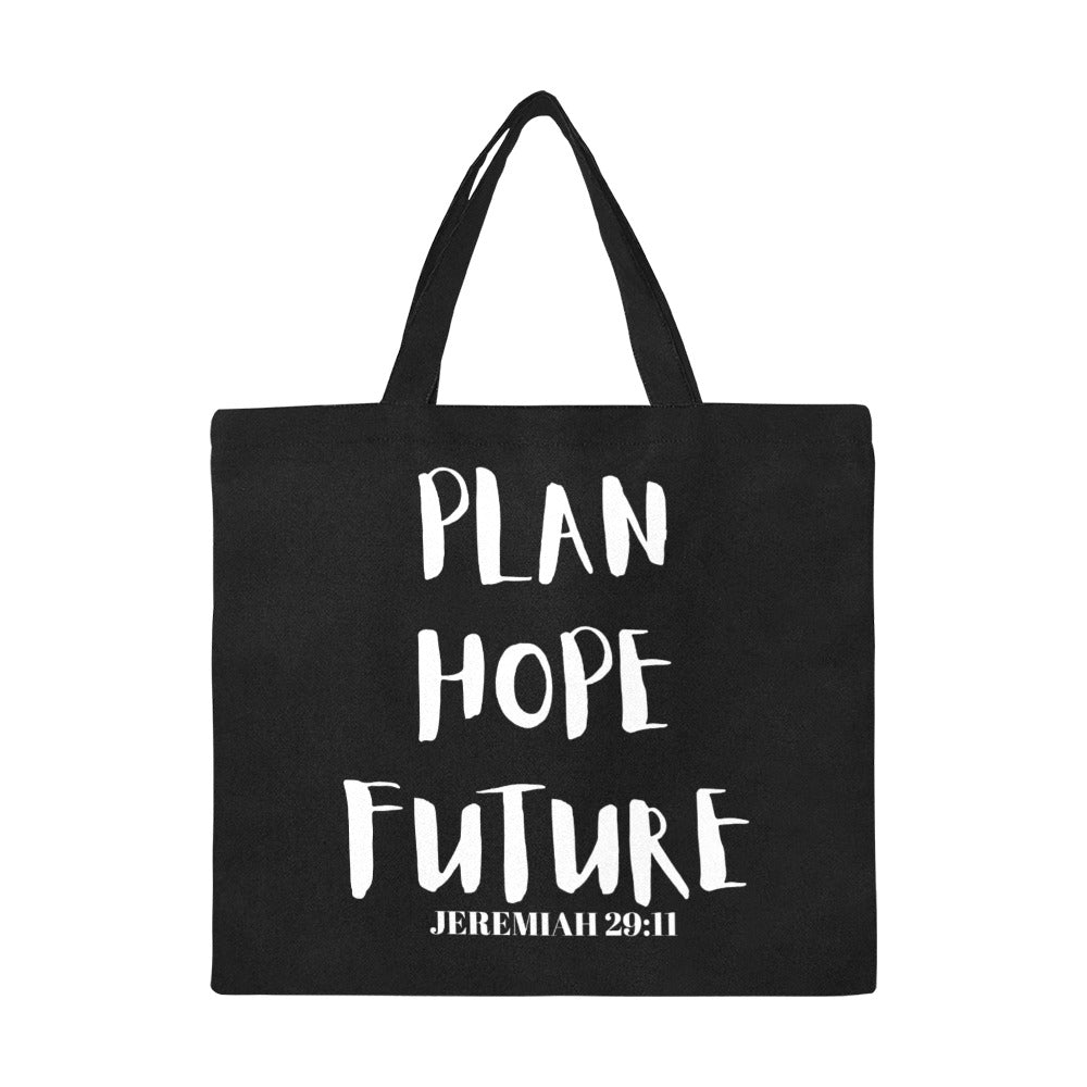 Plan hope future All Over Print Canvas Tote Bag(Model1699)(Large)