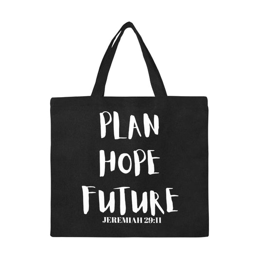 Plan hope future All Over Print Canvas Tote Bag(Model1699)(Large)