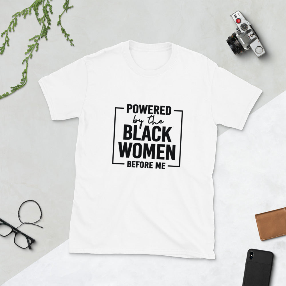 Powered by Black Women, Black Women Rock, Black History Month Short-Sleeve Unisex T-Shirt